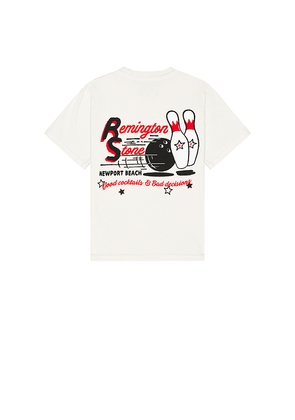Remington Stone Bowling Tee in Ivory. Size L. Also in M, S, XL/1X.