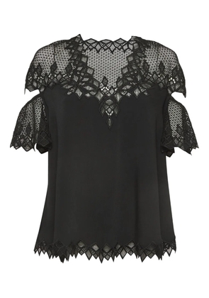 Simkhai lace-insert top - Black