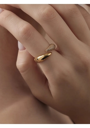 Eshvi stardust fang ring - Gold