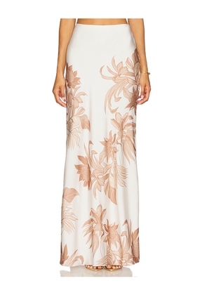 ROCOCO SAND Maxi Skirt in Ivory. Size L. Also in M, S.