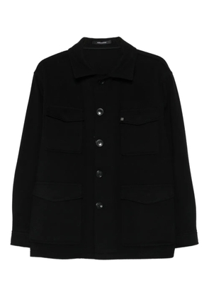 Tagliatore button-fastening patch-pocket jacket - Black
