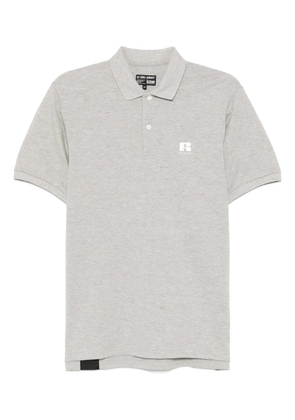 izzue x Russell Athletic logo-embroidered polo shirt - Grey