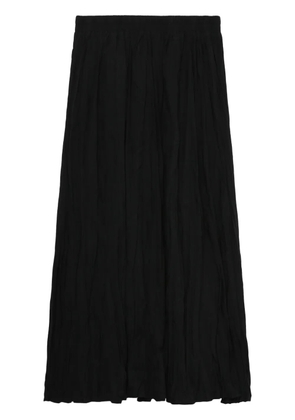 b+ab high-rise crinkled midi skirt - Black