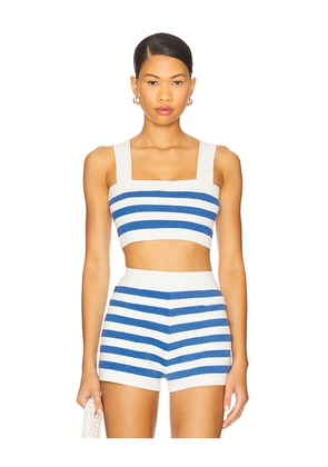 Posse Ari Crop Top in Blue. Size L. Also in M, S, XL, XS, XXS.