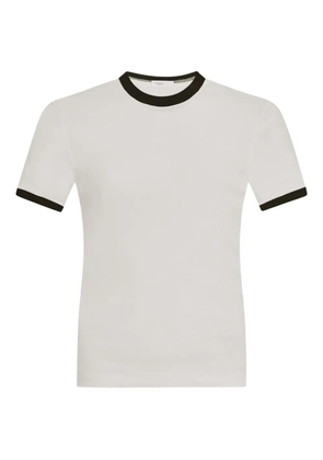 Rosetta Getty contrasting-trim short-sleeve T-shirt - White