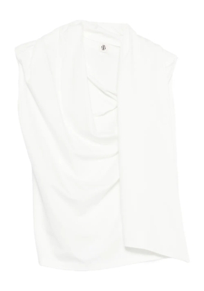 The Garment draped scarf blouse - White