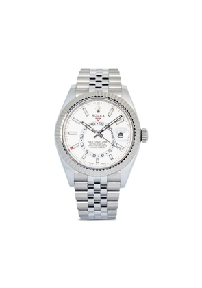 Rolex stainless steel Sky-Dweller 42mm - White