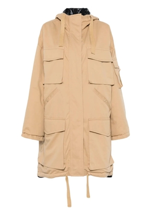Dorothee Schumacher reversible cotton parka coat - Brown
