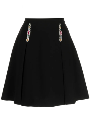 Zuhair Murad crystal-embellished cady miniskirt - Black