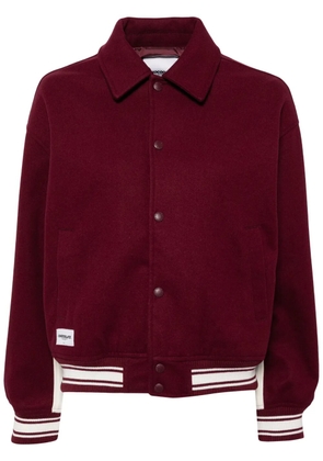 CHOCOOLATE button-up bomber jacket - Red