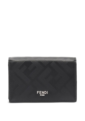 Fendi Pre-Owned 2020s Shadow Zucca card case - Black