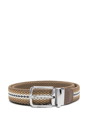 Paul & Shark micro-weave belt - Brown