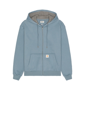 Rhythm Thermal Fleece Zip Hoodie in Slate. Size L. Also in S.