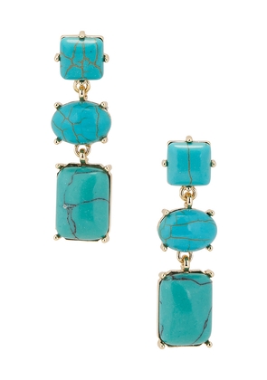 petit moments Allie Earrings in Teal.