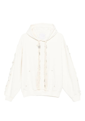 Loulou front pouch pocket hoodie - Neutrals