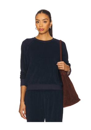 perfectwhitetee Loop Terry Sweatshirt in Navy. Size M. Also in XS.