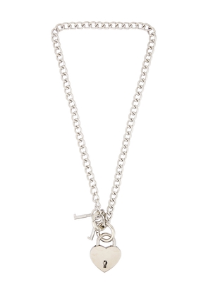petit moments Westport Necklace in Metallic Silver.