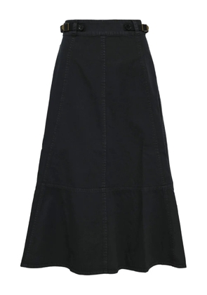 Ulla Johnson Finely belted high-waisted skirt - Black