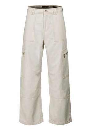 Moorer straight-leg trousers - Neutrals