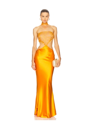 retrofete Lucie Dress in Orange. Size M. Also in S.