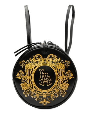 Gucci Pre-Owned 2000-2015 MLB Leather LA Angels Round backpack - Black