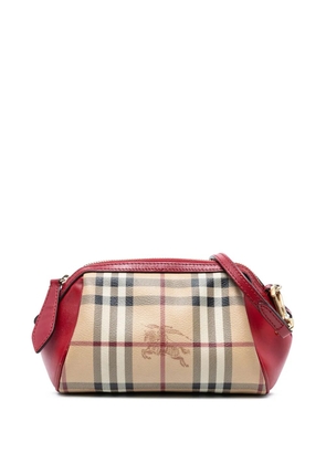 Burberry Pre-Owned 2000-2017 Mini Haymarket Check Coated Canvas Blaze crossbody bag - Brown
