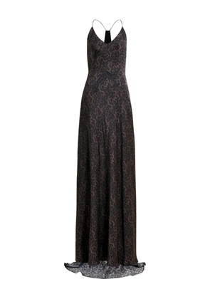 Essentiel Antwerp Idont leopard-print maxi dress - Black