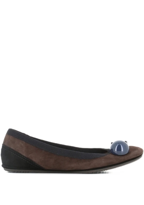 Dove Nuotano Gli Squali Becky embellishment ballet flats - Brown