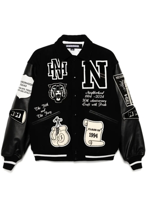 Neighborhood badge bomber jacket - Black