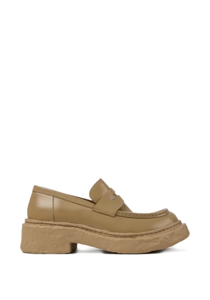 CamperLab penny-strap leather loafers - Neutrals
