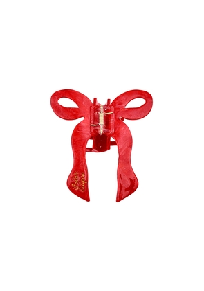 Solar Eclipse Hand-painted Coquette Bow Claw Hair Clip in Beauty: NA.