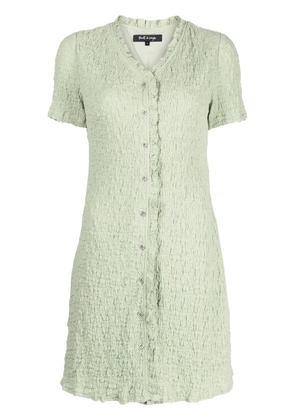 tout a coup cloqué-effect mini dress - Green