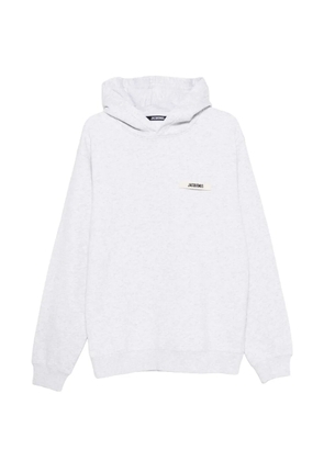 Jacquemus kangaroo-pocket hoodie - Grey