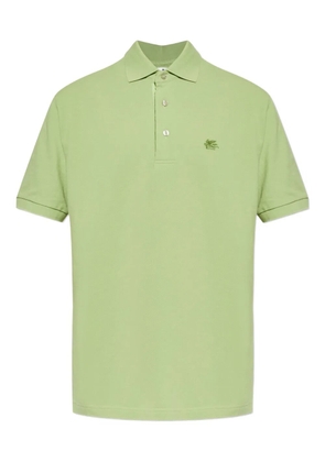 ETRO logo-embroidered polo shirt - Green