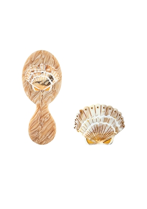 Solar Eclipse Hand-Painted Seashell Ultimate Handbag Heroes Edit Gift Set in Beauty: NA.