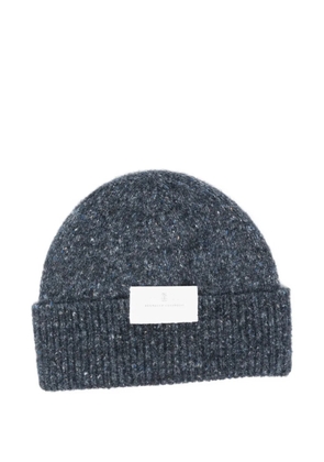 Brunello Cucinelli speckled wool beanie - Blue