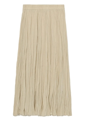 b+ab high-rise crinkled midi skirt - Neutrals