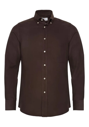LOJA DAS MEIAS button pocket shirt - Brown
