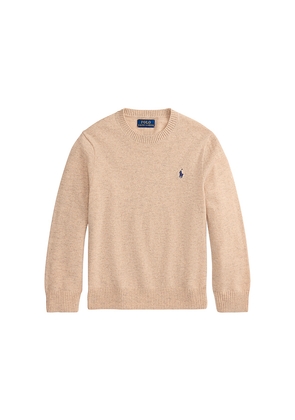 Polo Ralph Lauren Long Sleeve Crewneck Sweater in Beige. Size 2. Also in 5, 6.