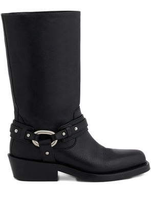Rabanne XL Link biker boots - Black