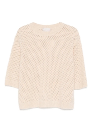 Hemisphere open-knit sweater - Neutrals