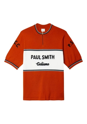Paul Smith cycling-stripe wool sweater - Orange
