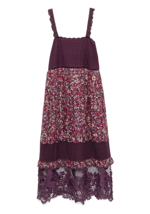 FARM Rio Chelsea garden embroidered dress - Purple