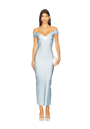 Shani Shemer Sorrel Midi Dress in Baby Blue. Size L. Also in M, S, XS.