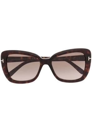 TOM FORD Eyewear tortoiseshell-effect sunglasses - Brown