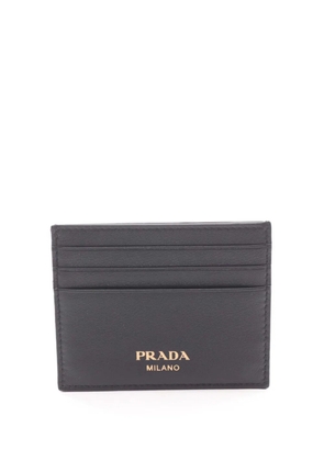 Prada Pre-Owned 2010-2025 Soft Grained Leather card holder - Black
