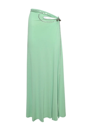 Rabanne cut-out eyelet-embellished skirt - Green