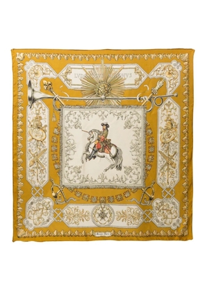 Hermès Pre-Owned 1963 Ludovicus Magnus by F.de La Perriere silk scarf - Yellow