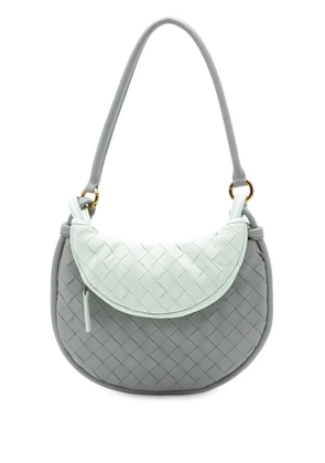 Bottega Veneta Pre-Owned 2012-2025 Small Bicolor Lambskin Intrecciato Gemelli Bag hobo bag - Grey