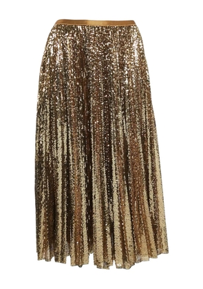 Polo Ralph Lauren Vintage 2024 pleated sequin skirt - Gold